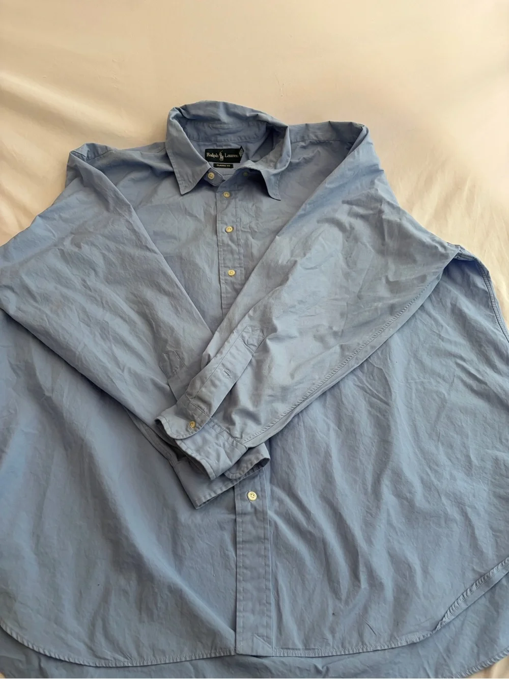 Polo by Ralph Lauren Light Blue Classic Fit Dress Shirt Size 3XB